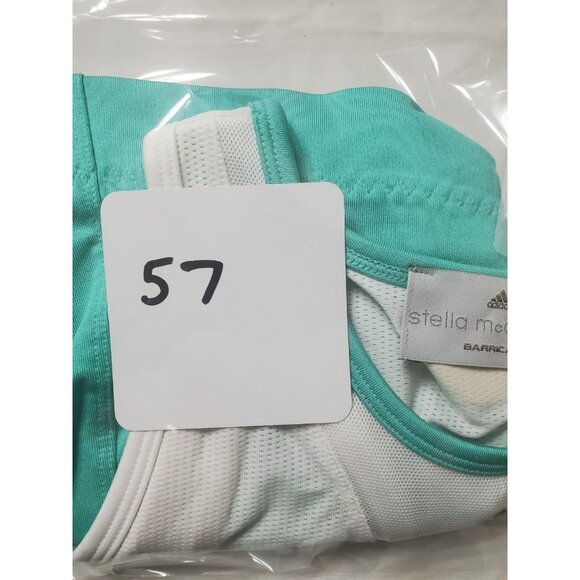 Women Adidas Stella McCartney Sz 0 White Tennis Tank Top Preppy Cutout Althletic - Picture 13 of 13